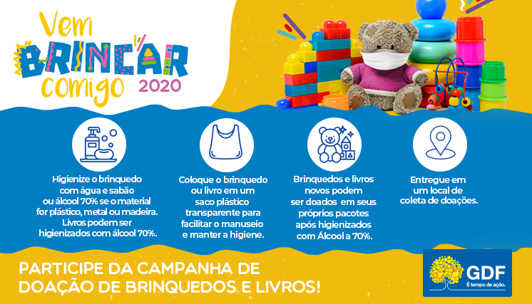 PMDF participa de campanha de arrecadação de brinquedos e livros infantis