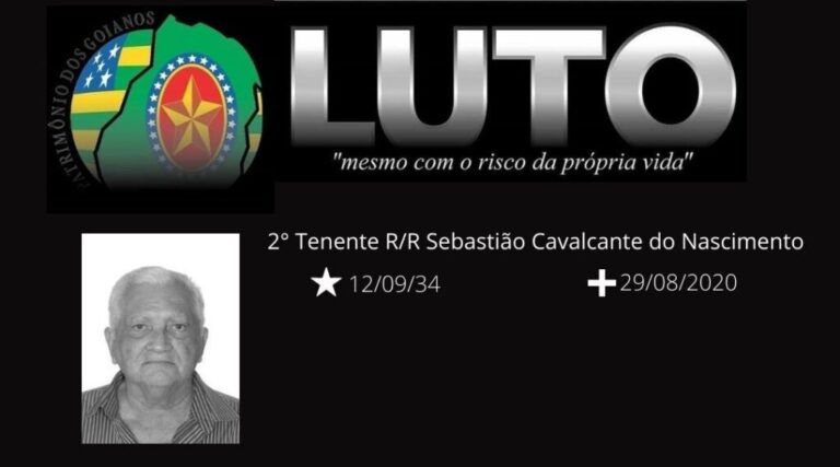 Nota de falecimento: 2° Ten RR Sebastião Cavalcante do Nascimento