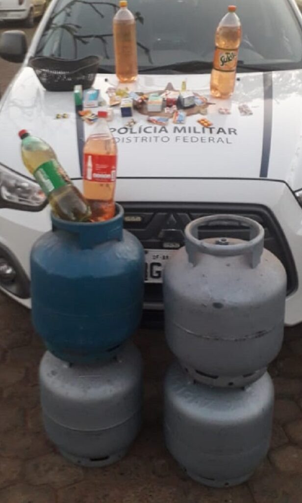 PMDF acaba com venda clandestina de medicamentos, gás GLP e combustíveis em Brazlândia