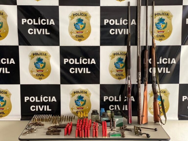 Armeiro é preso em Goiatuba suspeito de porte, posse e comercialização de armas e munições