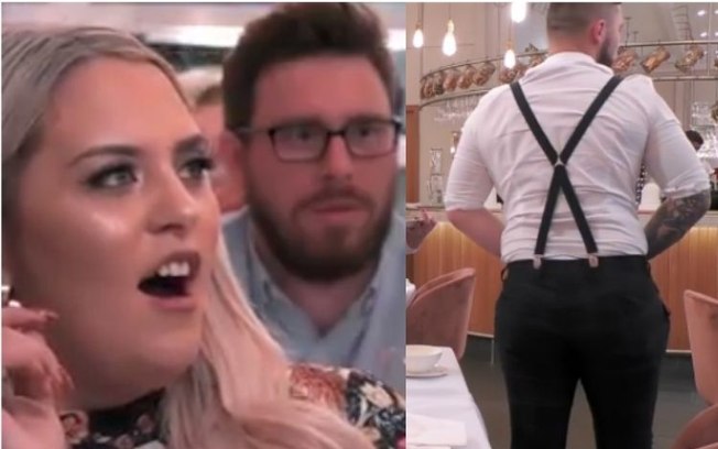 Homem mostra tatuagem no pênis em restaurante durante encontro