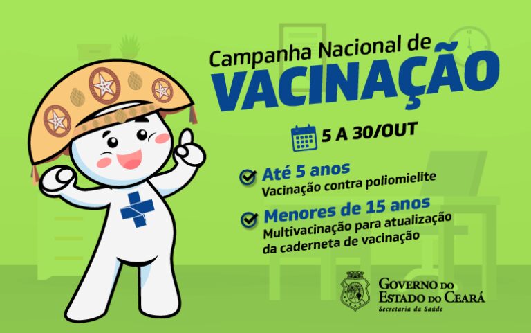 Campanha de Vacinação contra a Poliomielite e Multivacinação começam segunda-feira (5)