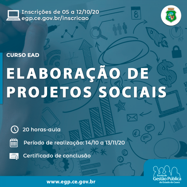 Inscrições abertas para curso a distância sobre Elaboração de Projetos Sociais