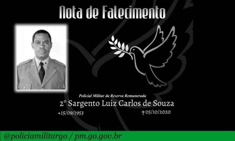 Nota de Falecimento: 2 º SGT da R/R Luiz Carlos de Souza.