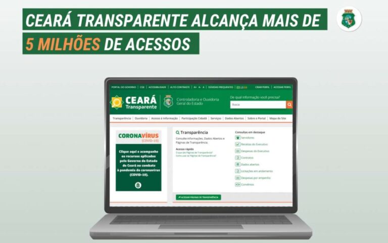 Plataforma Ceará Transparente ultrapassa os 5 milhões de acessos