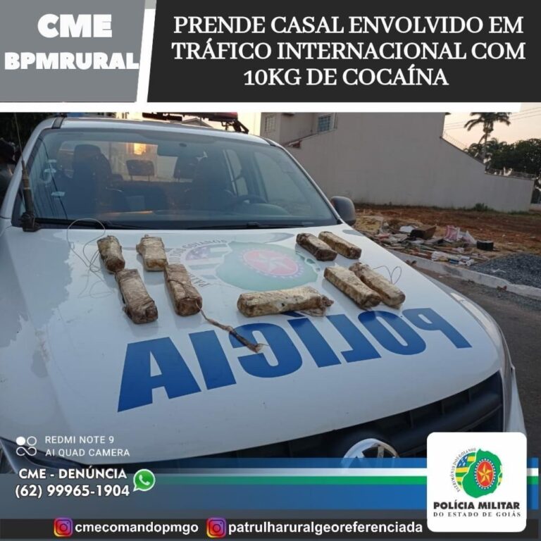 Batalhão Rural Prende Casal Envolvido em Tráfico Internacional de Drogas