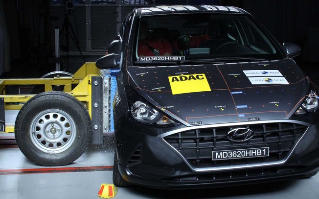 Hyundai HB20 é rebaixado para 1 estrela em teste de colisão