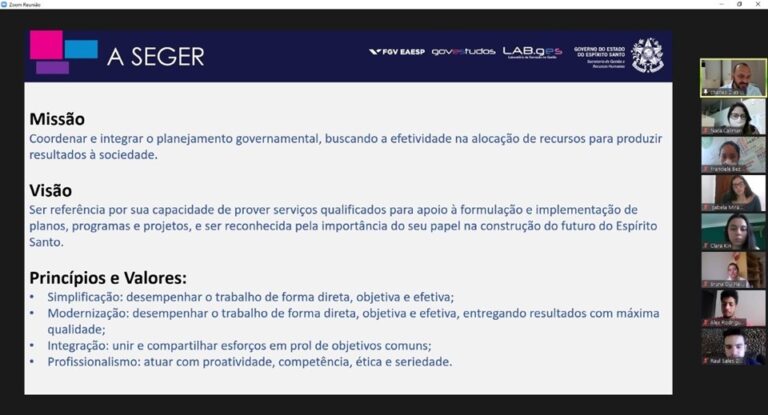 Governo do Estado participa da Semana de Imersão em Gestão Pública promovida pela FGV-SP