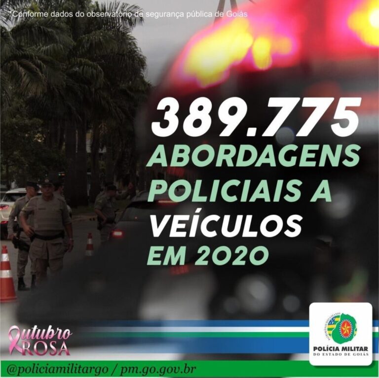 A Polícia Militar de Goiás apresenta hoje mais um número positivo referente ao trabalho realizado durante este ano