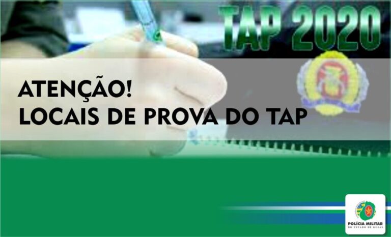 Relação de Locais de Prova do TAP