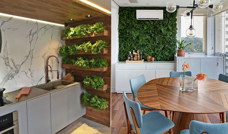 Plantas na cozinha: ideias de decoração para se inspirar
