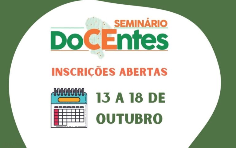 Seminário DoCEntes 2020: inscrições abertas para participação e submissão de trabalhos