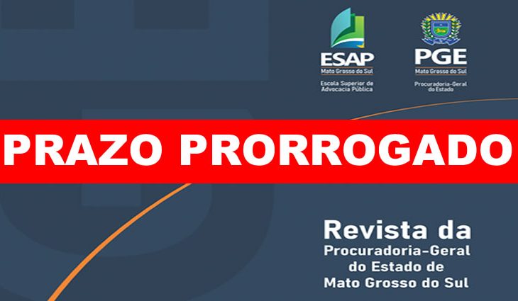 Revista da PGE: Pazo termina dia 16 de outubro