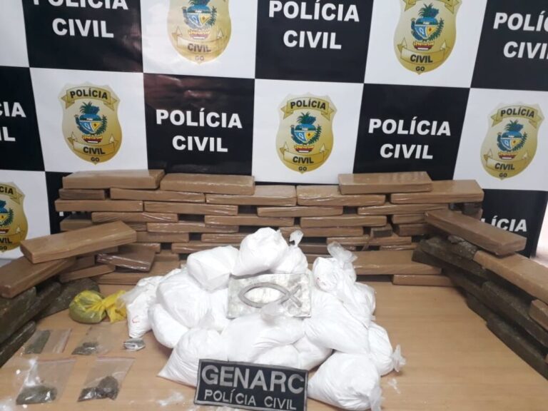Polícia Civil prende suspeito de tráfico e apreende 60 kg de drogas em Trindade