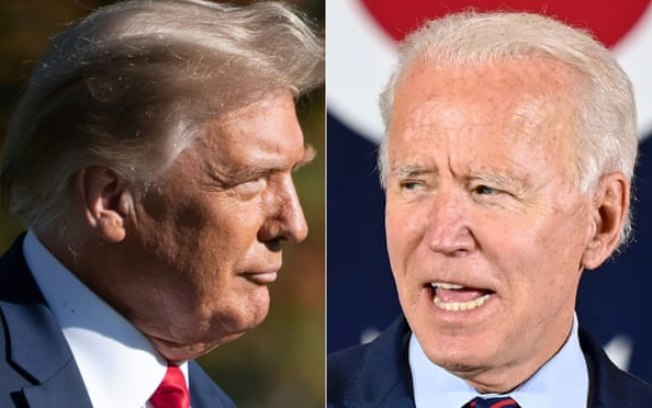 Trump e Biden participam de debates separados em emissoras rivais nos EUA