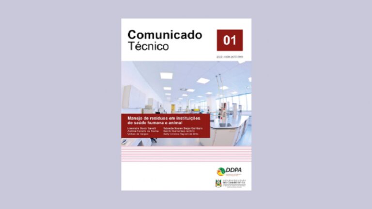 Publicação orienta sobre descarte de resíduos de laboratórios e instituições de saúde humana e animal