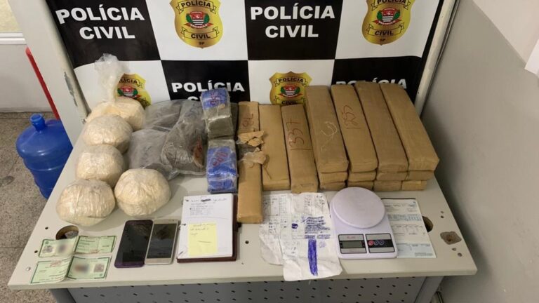 Polícia Civil de Taboão da Serra prende casal com 29,5 kg de drogasq