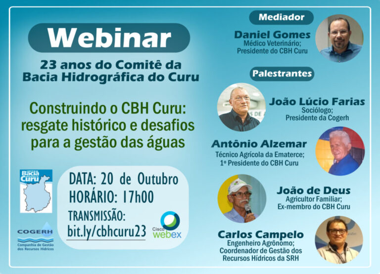 Curu: Primeiro Comitê de Bacia Hidrográfica do Ceará celebra aniversário e consolida gestão pioneira dos Recursos Hídricos