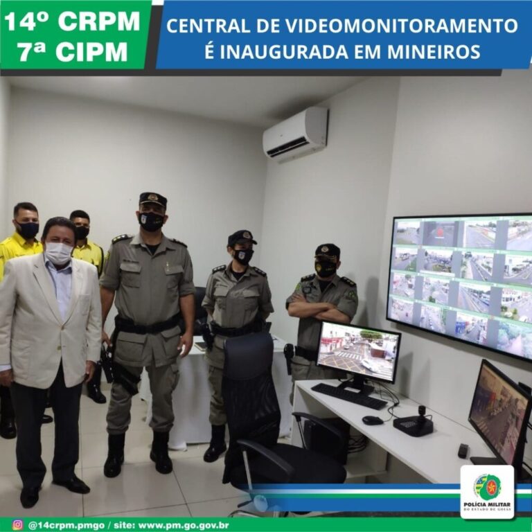 Central de Videomonitoramento é Inaugurada em Mineiros-GO