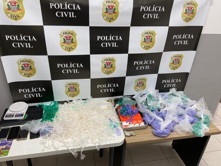 Polícia Civil de São Bernardo do Campo prende quatro e apreende 1,3 kg de drogas