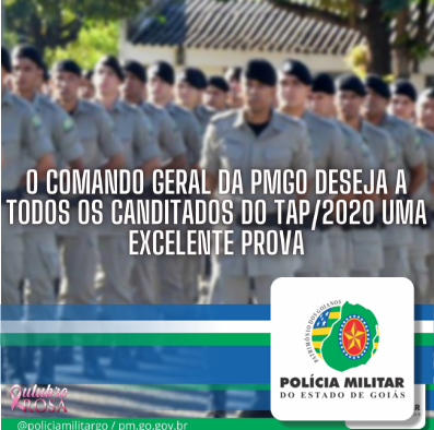 Mensagem do Comandante Geral da PMGO