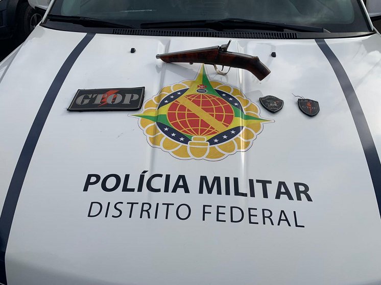 PMDF apreende no Gama arma de fogo e adolescente procurado