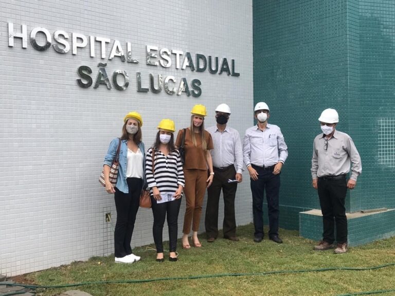 Obras do Hospital Estadual de Urgência e Emergência ‘São Lucas’ recebem visita técnica