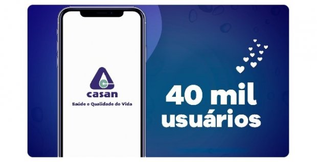 Aplicativo CASAN SC chega a 40 mil usuários