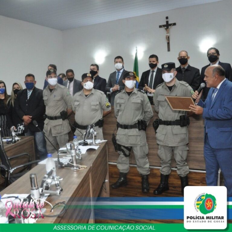 Homenagem da Câmara Municipal de Anápolis a Policiais Militares