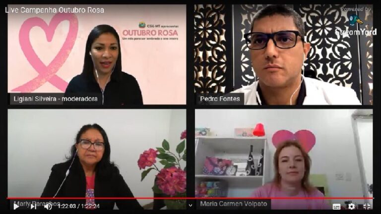 CGE encerra programação com live sobre a prevenção do câncer de mama