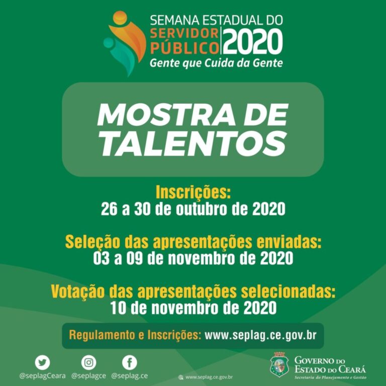 Inscrições para Mostra de Talentos da Semana do Servidor terminam nesta sexta-feira (30)