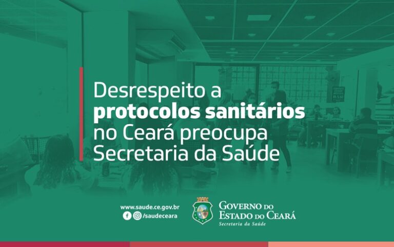 Desrespeito a protocolos sanitários no Ceará preocupa Secretaria da Saúde