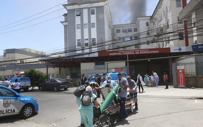 Defesa Civil interdita prédio do hospital de Bonsucesso afetado por incêndio