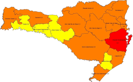 Coronavírus SC:  Nova Matriz de Risco traz Grande Florianópolis em estado gravíssimo