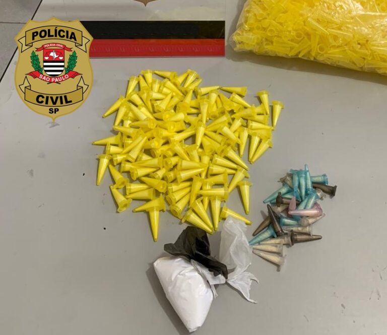 Polícia Civil de Laranjal Paulista prende homem com cerca de 140 porções de drogas