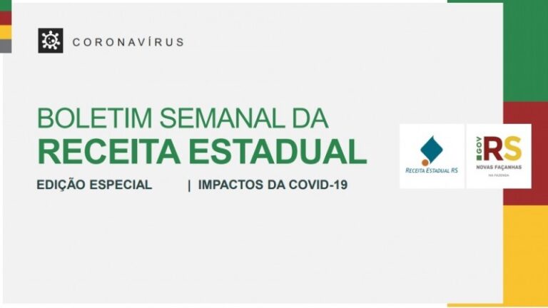 Receita Estadual publica 28º boletim sobre impacto da Covid-19 nos setores econômicos e na arrecadação