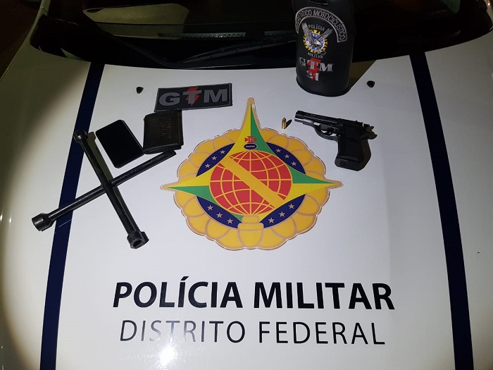 PMDF apreende arma, munições e chave de roda em briga generalizada em Samambaia