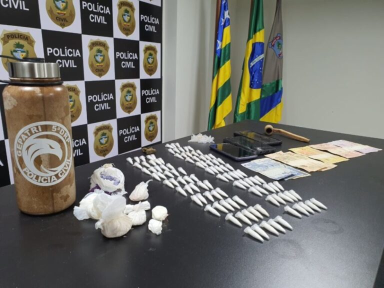 Polícia Civil faz operação e prende em flagrante três suspeito de tráfico de drogas em Luziânia