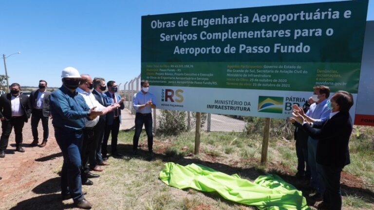 Governador autoriza início das obras de ampliação e modernização do aeroporto de Passo Fundo