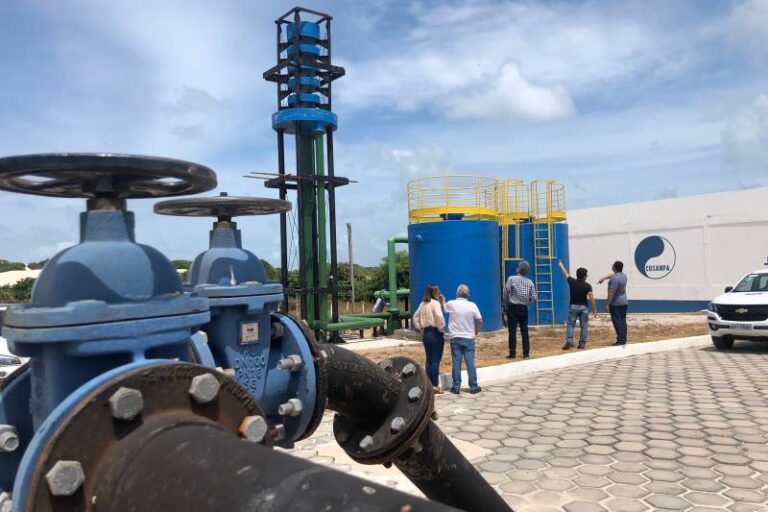 Cosanpa inspeciona obras do novo sistema de abastecimento de água em Salinópolis
