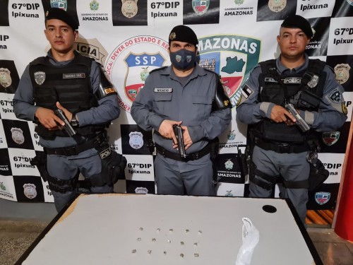 Em Ipixuna, Polícia Militar detém infratores e apreende drogas