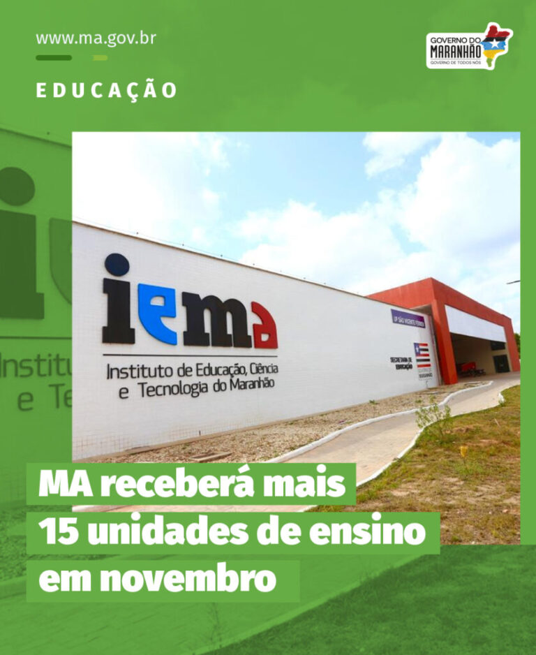 Após 15 escolas em outubro, Maranhão vai receber mais 15 em novembro. Ouça: