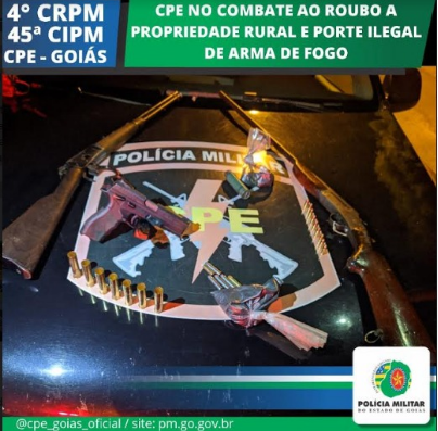 CPE/4° CRPM Prende Quadrilha de Roubo a Gado em Anicuns