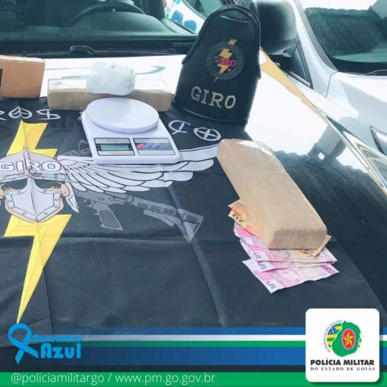 GIRO Apreende Quantidade de Droga Avaliada em R$ 40 Mil Reais