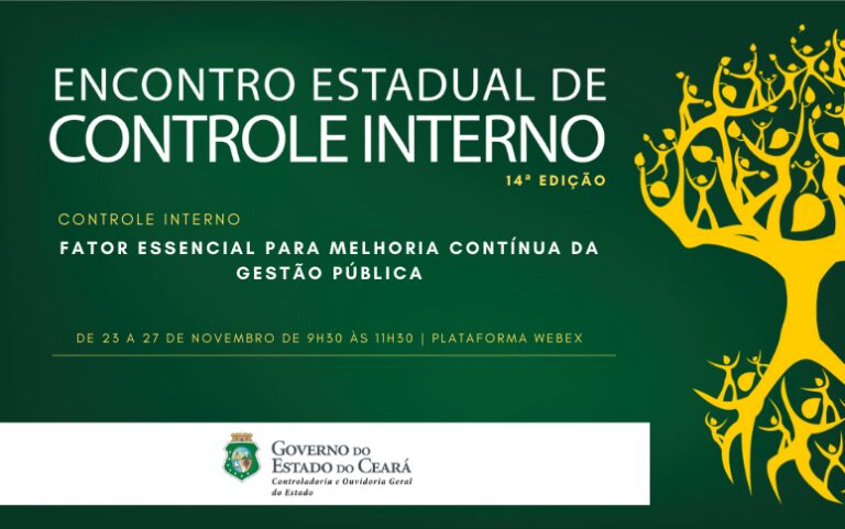 Inscrições abertas para o XIV Encontro Estadual de Controle Interno