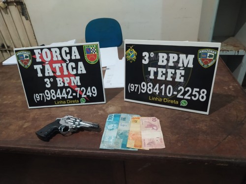 Policiais da Força Tática do 3º BPM apreendem adolescente após assalto em Tefé