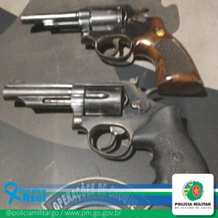 CHOQUE Apreende Duas Armas de Fogo em Goiânia-GO