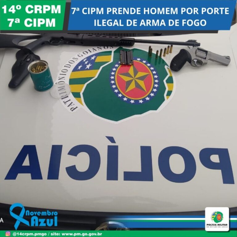 7ª CIPM Apreende Duas Armas de Fogo em Mineiros -GO