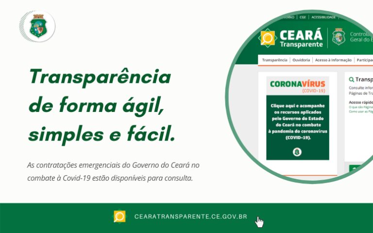 Ceará Transparente: Plataforma alcança 148 mil acessos no mês de outubro