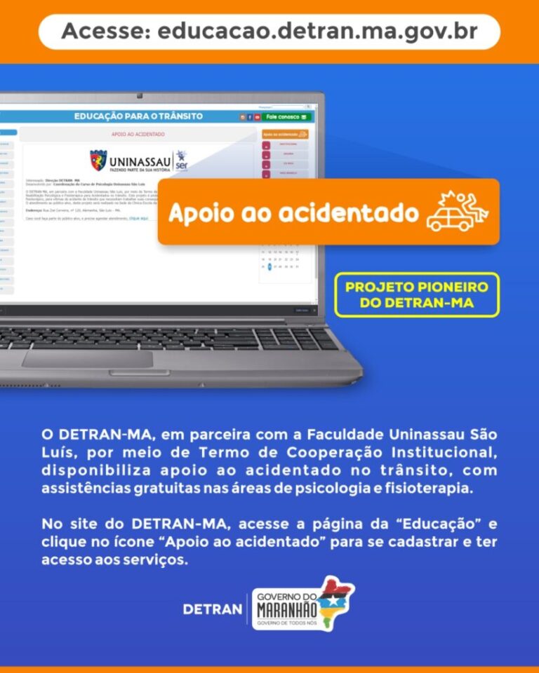 Detran-MA oferece assistência psicológica gratuita para vítimas de acidentes de trânsito